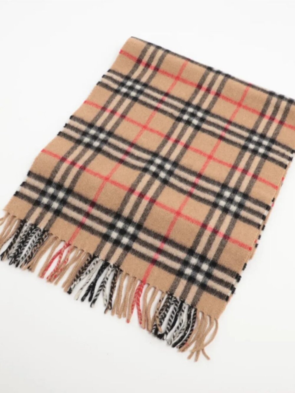 Burberry Nova Check Cashmere Scarf Beige